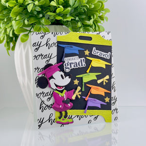 Classic Mouse Graduation Sentiments Press + Foil Plate & Die Set