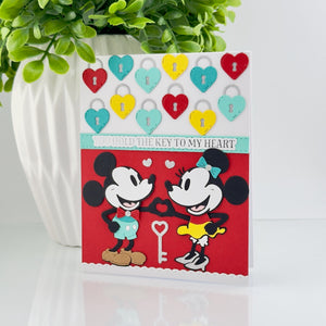 Classic Mouse Love Sentiments Press + Foil Plate & Die Set