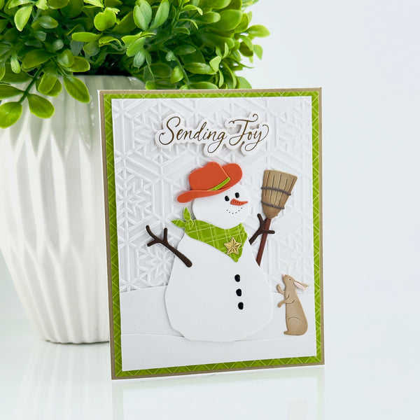 Country Snowman Etched Dies by Annie Williams