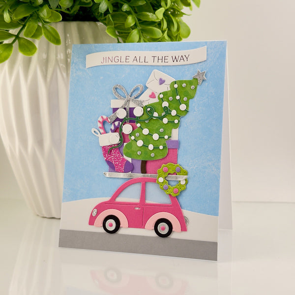 Yuletide Ride Etched Dies