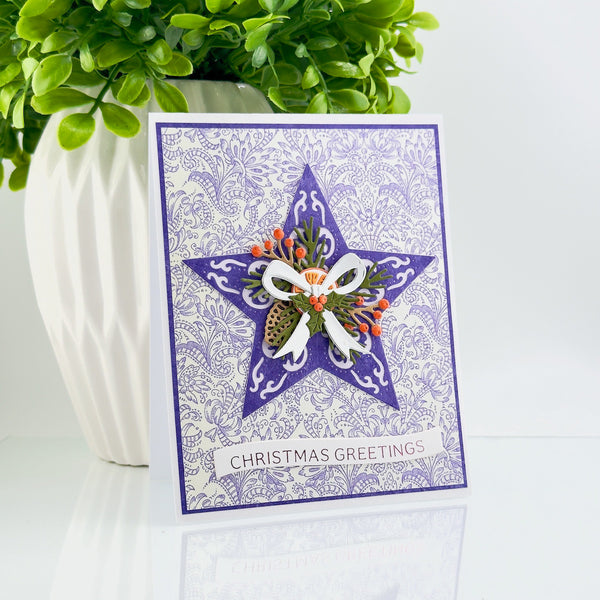 Barn Star Wreath Etched Dies by Annie Williams