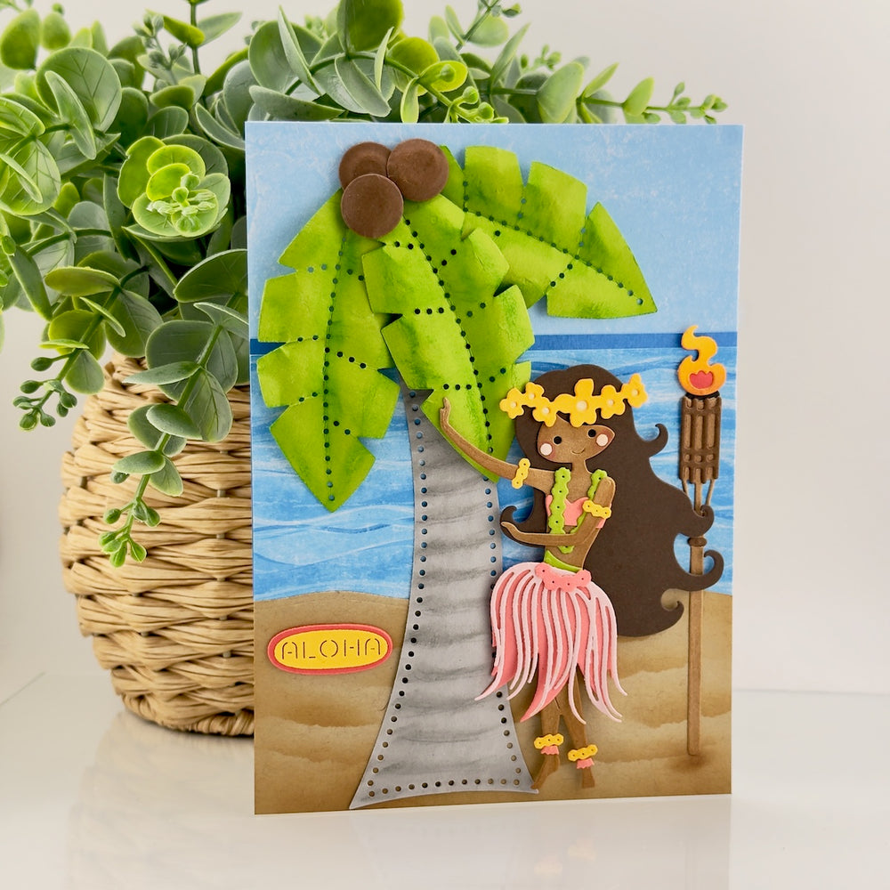 Palm Tree Etched Dies by Sandi MacIver
