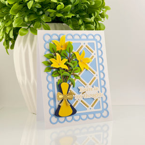Open Lace Frame and Landscapes Etched Dies by Lisa Horton