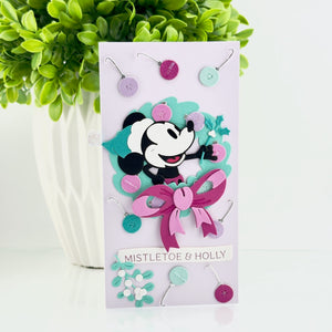 Classic Mouse Christmas Embellishments Etched Dies