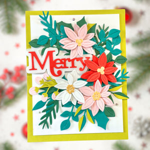 Christmas Foliage Etched Dies by Lisa Horton