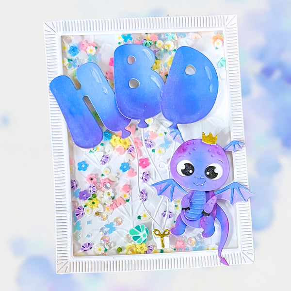 HBD Balloons Etched Dies