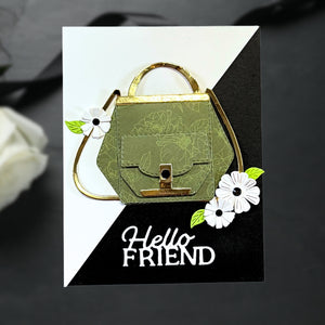 Layered Hello Friend Etched Dies