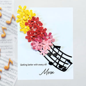 Family Musical Mix Greetings Clear Stamp Set by Bibi Cameron