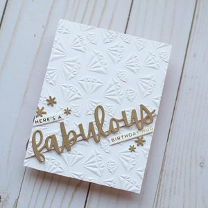 Fabulous Birthday Etched Dies from the Bougie Birthday Collection by Nina Boettcher