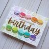 Birthday Cheers Etched Dies from the Bougie Birthday Collection by Nina Boettcher