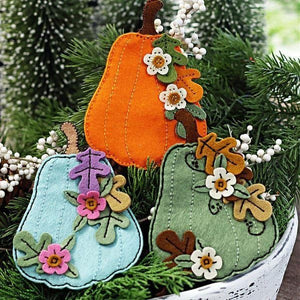 Felt Pumpkin Lane House Etched Dies by Nichol Spohr