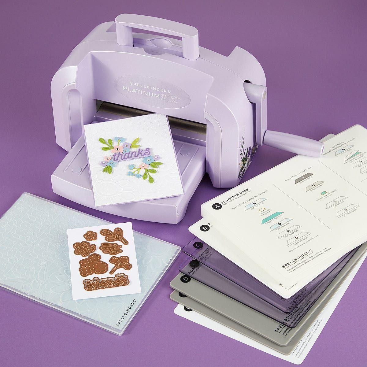 Exclusive Lilac Shimmer Platinum 6 Die Cutting & Embossing Machine - 6