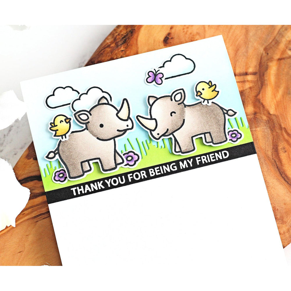 Hero Arts + Lawn Fawn Big Thanks & Lawn Cuts