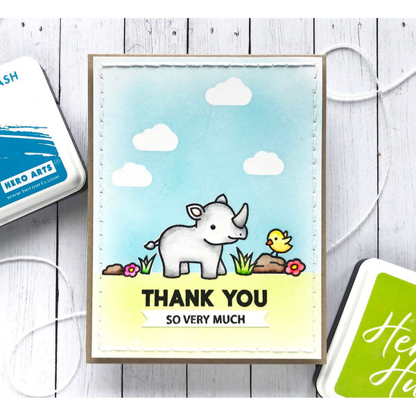 Hero Arts + Lawn Fawn Big Thanks & Lawn Cuts