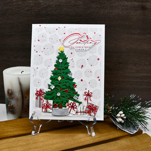 Classic Christmas Tree Etched Dies by Simon Hurley