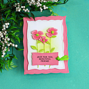 Playful Stitched Panels Etched Dies