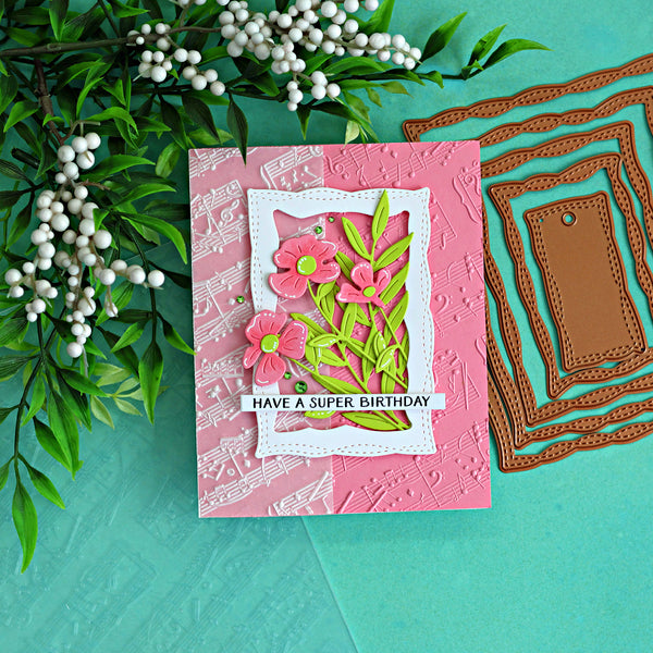 Favorite Song 3D Embossing Folder