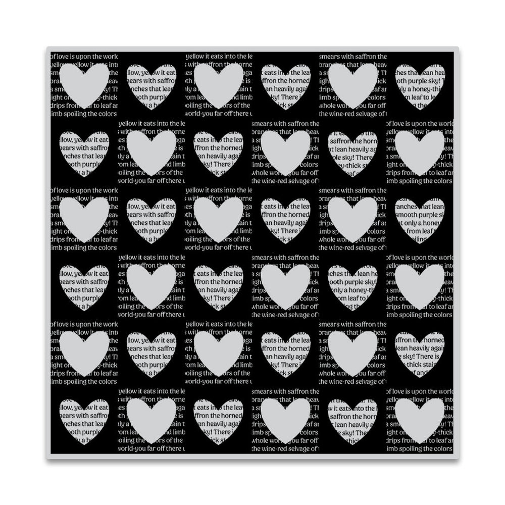 Checkered Hearts - January Cling Stamp of the Month