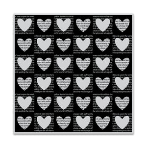 Checkered Hearts - January Cling Stamp of the Month