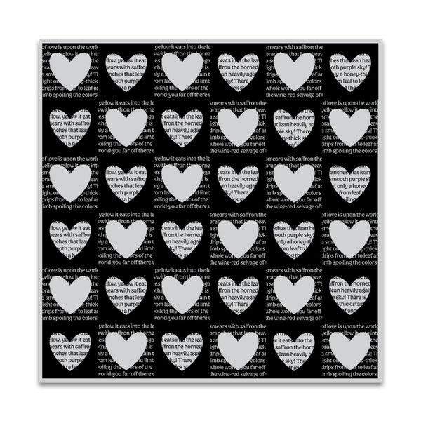 Checkered Hearts - January Cling Stamp of the Month