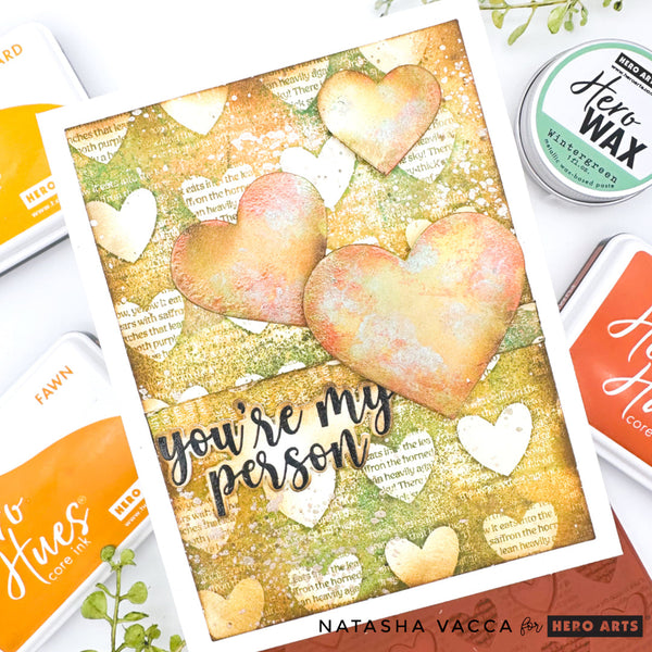 Checkered Hearts - January Cling Stamp of the Month