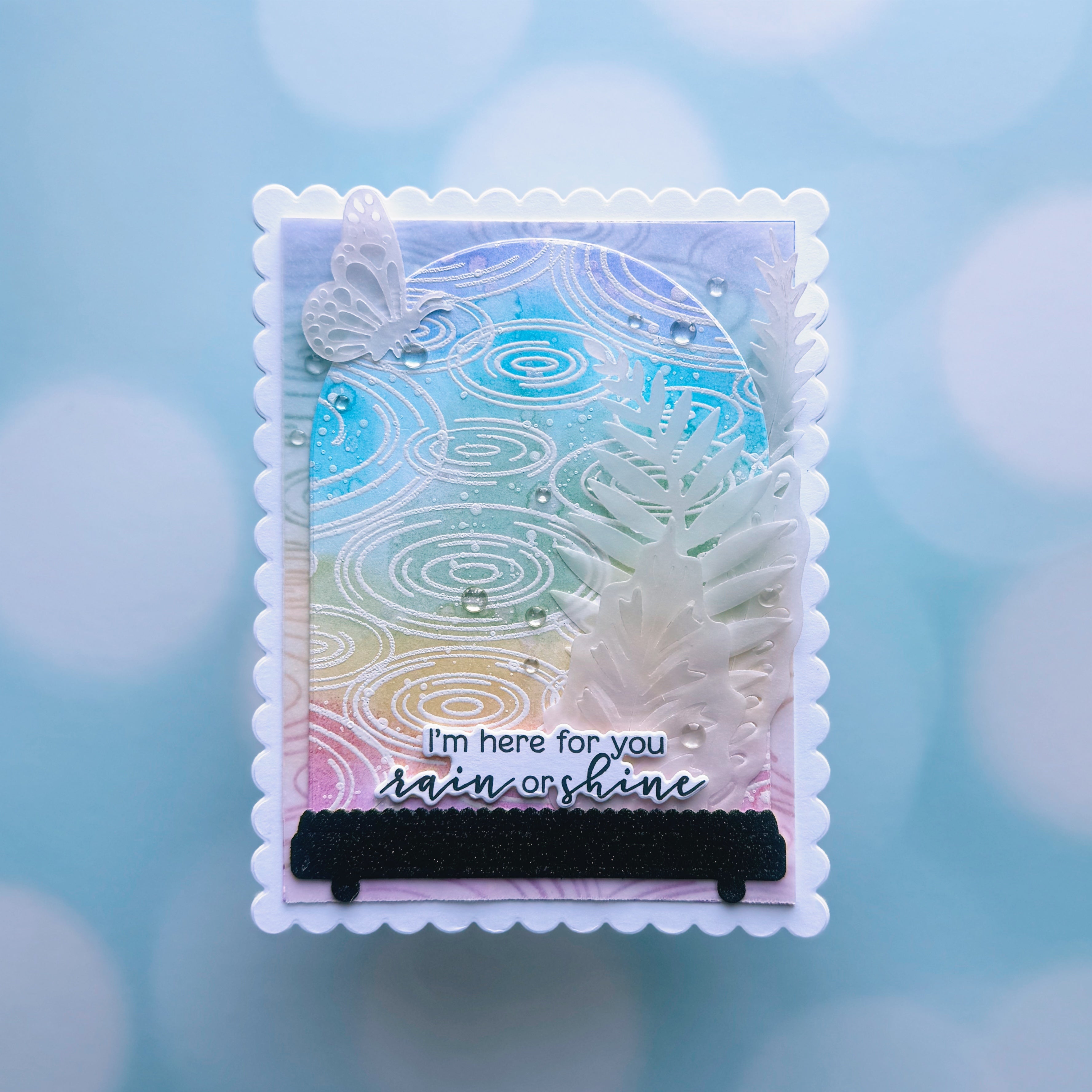 Raindrop Ripples Cling Stamp of the Month - April 2025