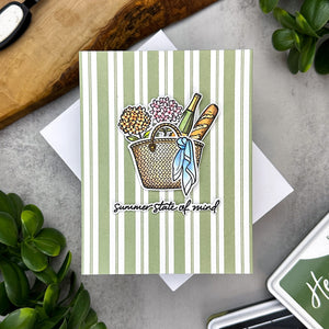Seaside Stripe Cling Stamp of the Month - June 2025