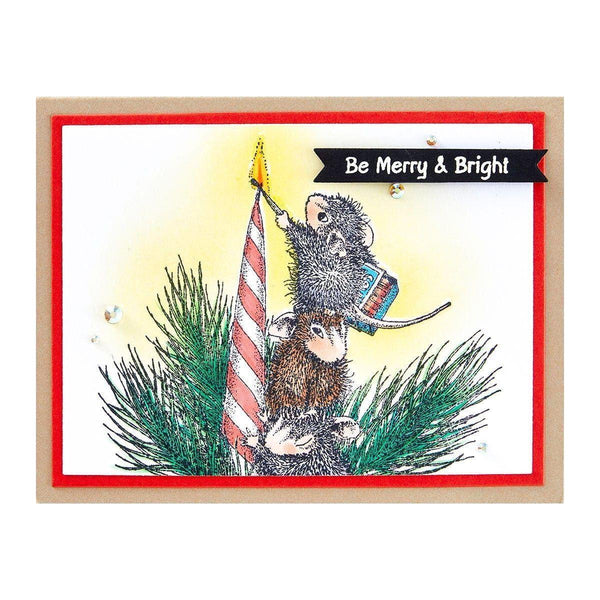 Holiday Glow Cling Rubber Stamp Set