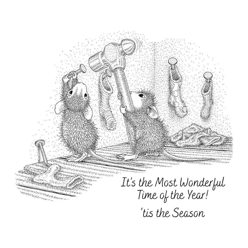 Merry Little Christmas Cling Rubber Stamp Set