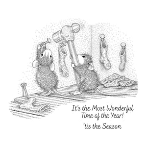Merry Little Christmas Cling Rubber Stamp Set