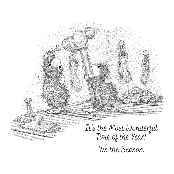 Merry Little Christmas Cling Rubber Stamp Set