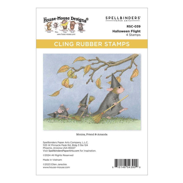 Halloween Flight Cling Rubber Stamp Set
