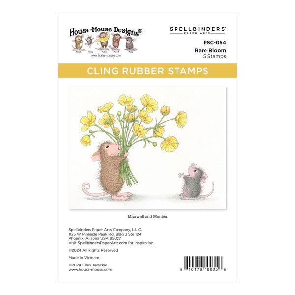 Rare Bloom Cling Rubber Stamp Set