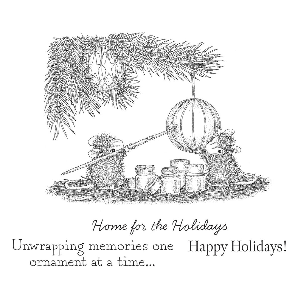 Unwrapping Memories Cling Rubber Stamp Set