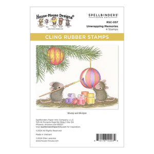 Unwrapping Memories Cling Rubber Stamp Set