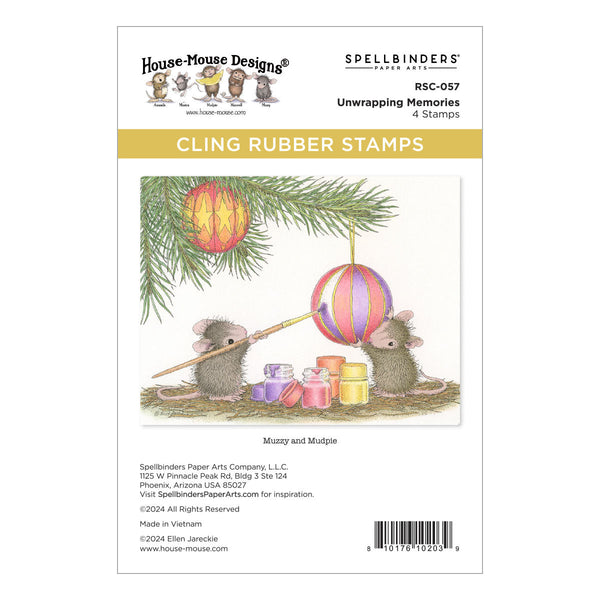 Unwrapping Memories Cling Rubber Stamp Set