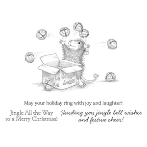 Jingle Bell Wishes Cling Rubber Stamp Set