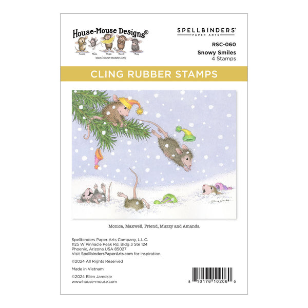 Snowy Smiles Cling Rubber Stamp Set