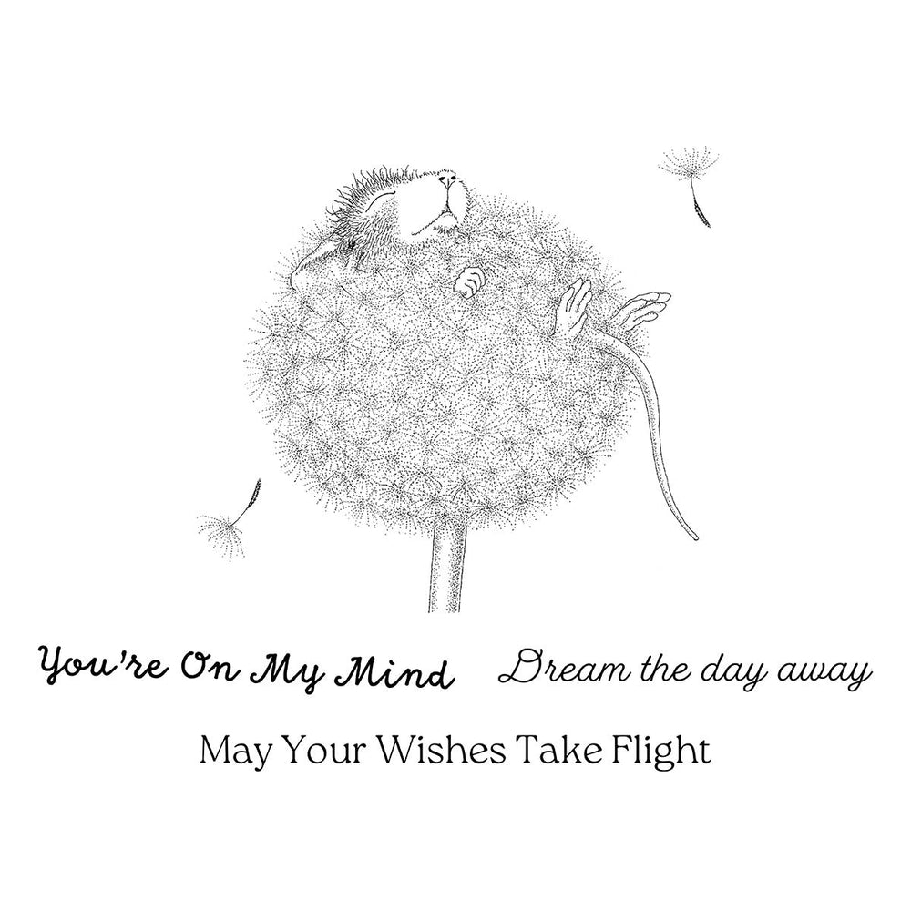 House-Mouse Dandelion Dreams Cling Stamp Set