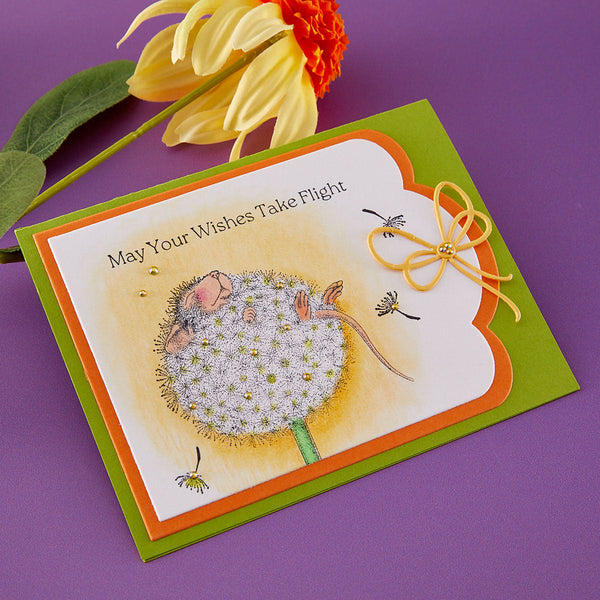 House-Mouse Dandelion Dreams Cling Stamp Set