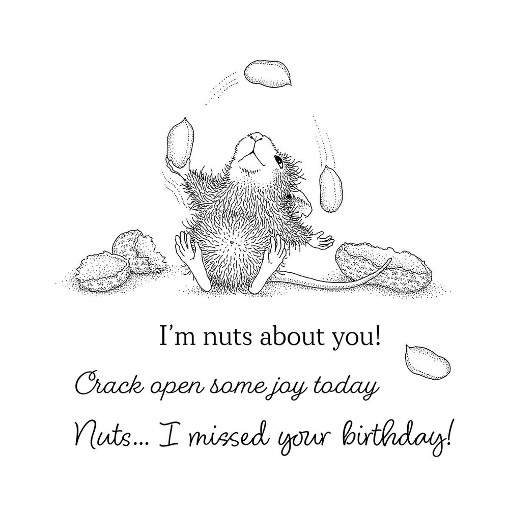 House-Mouse Nuts about You Cling Stamp Set