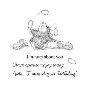 House-Mouse Nuts about You Cling Stamp Set