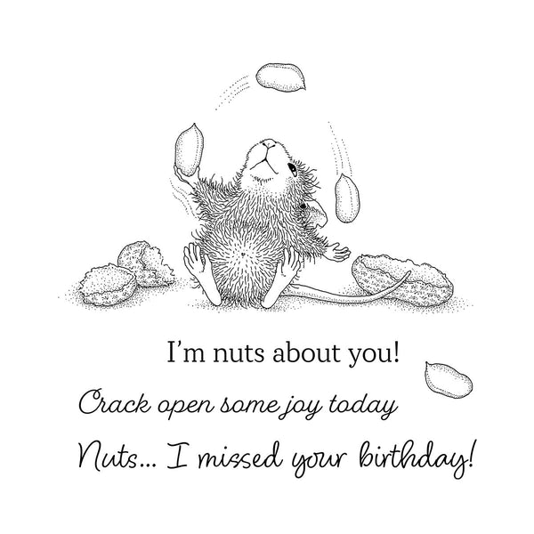 House-Mouse Nuts about You Cling Stamp Set