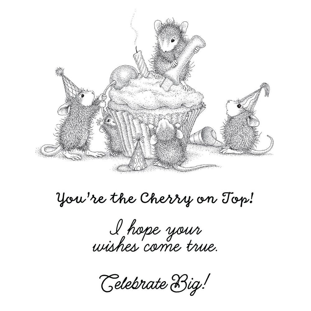 House-Mouse The Cherry on Top Cling Rubber Stamp Set