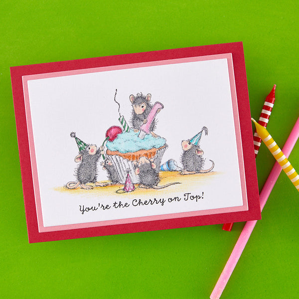 House-Mouse The Cherry on Top Cling Rubber Stamp Set
