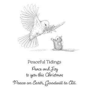 House-Mouse Sending Peace Cling Rubber Stamp Set