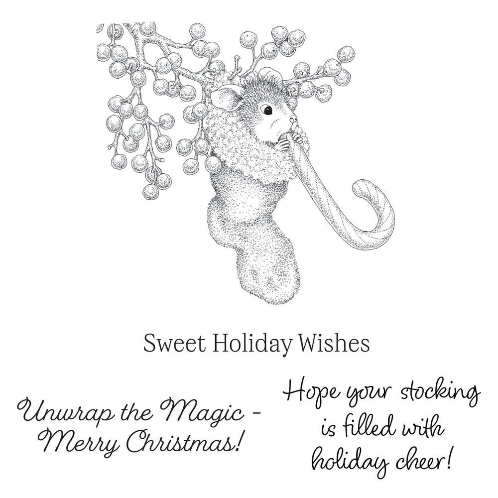 House-Mouse Sweet Twist Cling Rubber Stamp Set