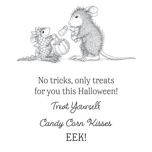 House-Mouse Halloween Dragon Cling Rubber Stamp Set
