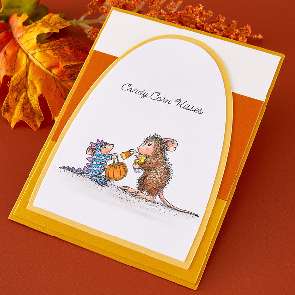 House-Mouse Halloween Dragon Cling Rubber Stamp Set