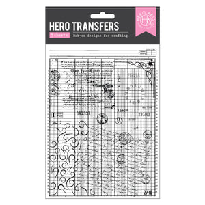 Grids & Icons Mixed Media Hero Transfers